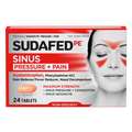 Sudafed Sudafed Non-Drowsy Pressure & Pain Acetaminophen 24 Caplets, PK72 5354724